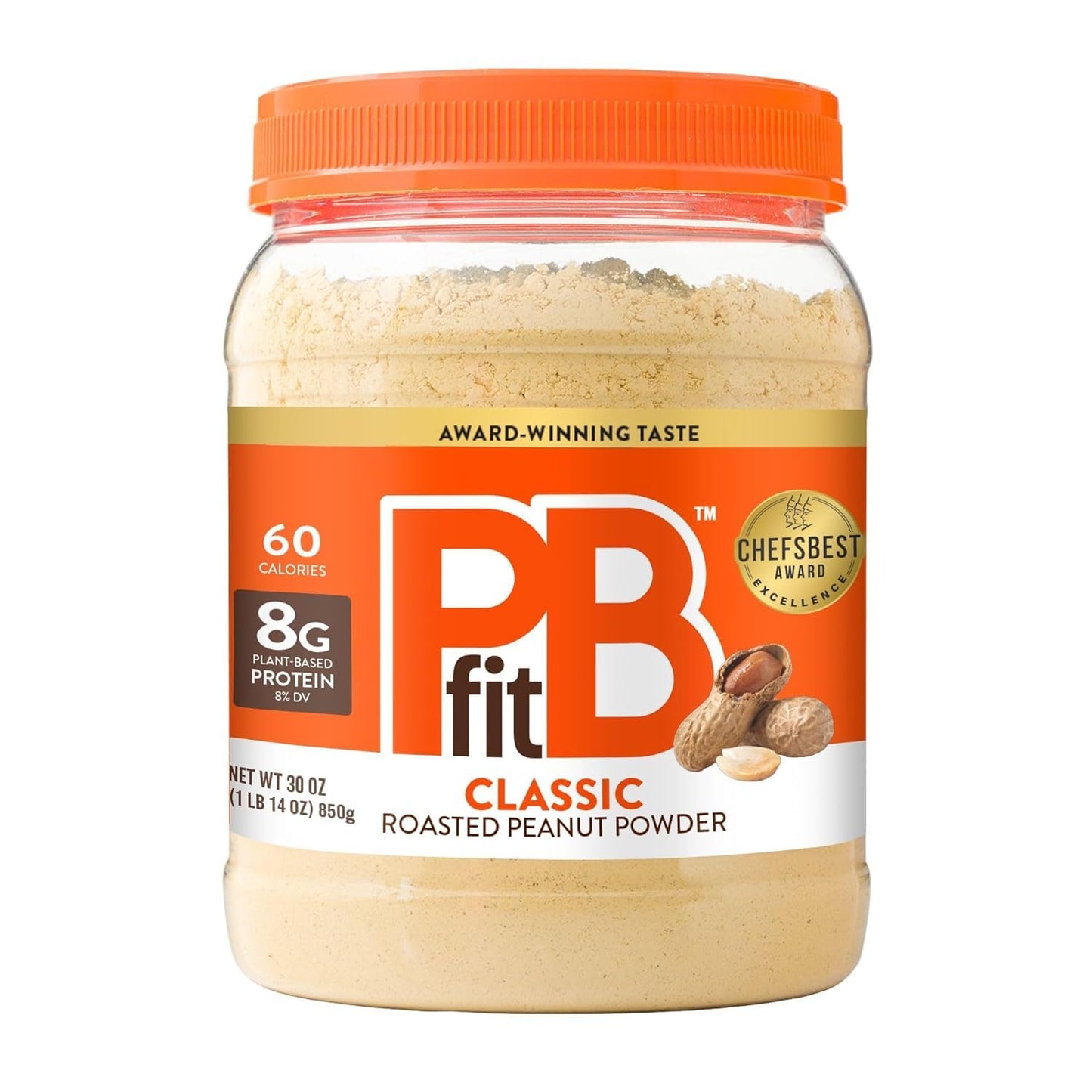 PBfit 30 Ounce Classic Peanut Butter Powder,