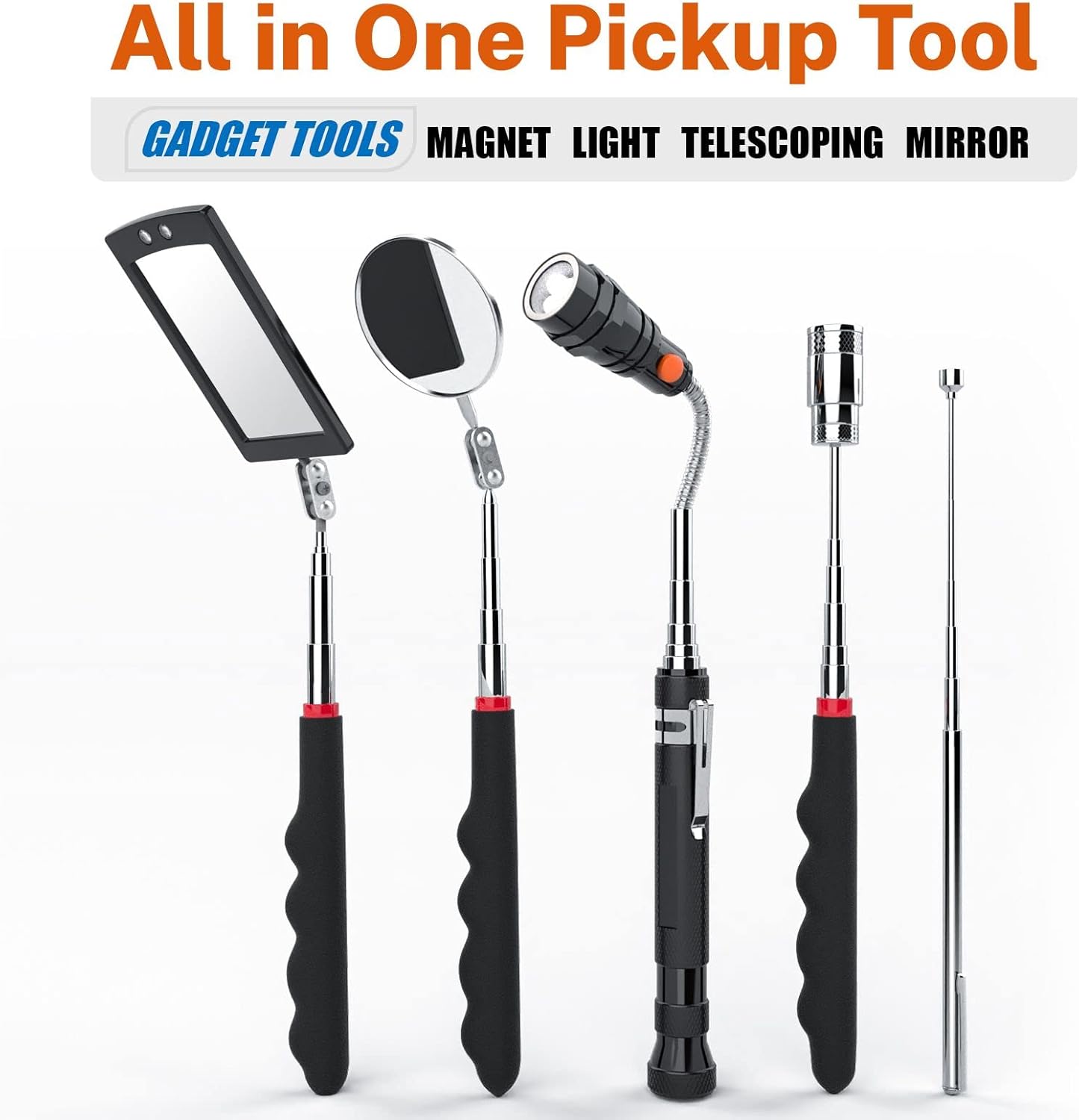 Telescoping Magnetic Pickup Tool Set – 1 lb & 15 lb Sticks for Easy Retrieval