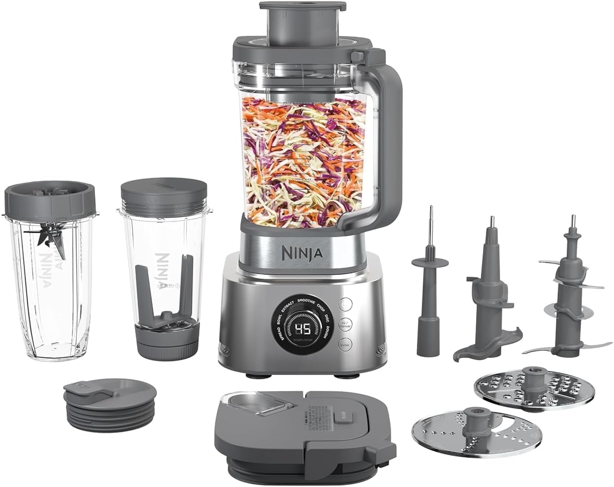 Ninja Blender & Food Processor Combo, Foodi Power Blender System for Smoothies,