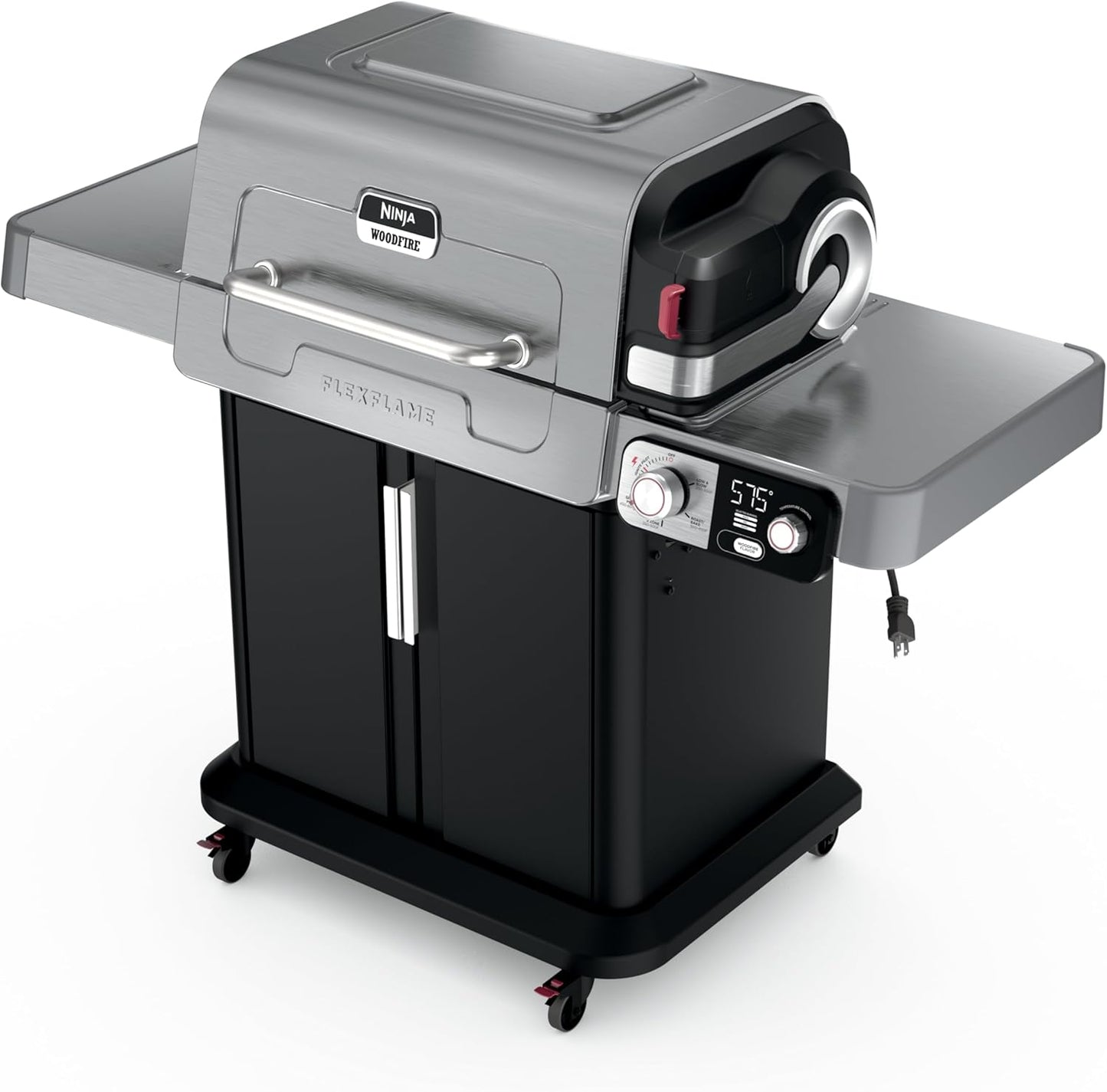 Ninja FlexFlame, Grill and Smoker, Electric and Propane Grill, Roaster