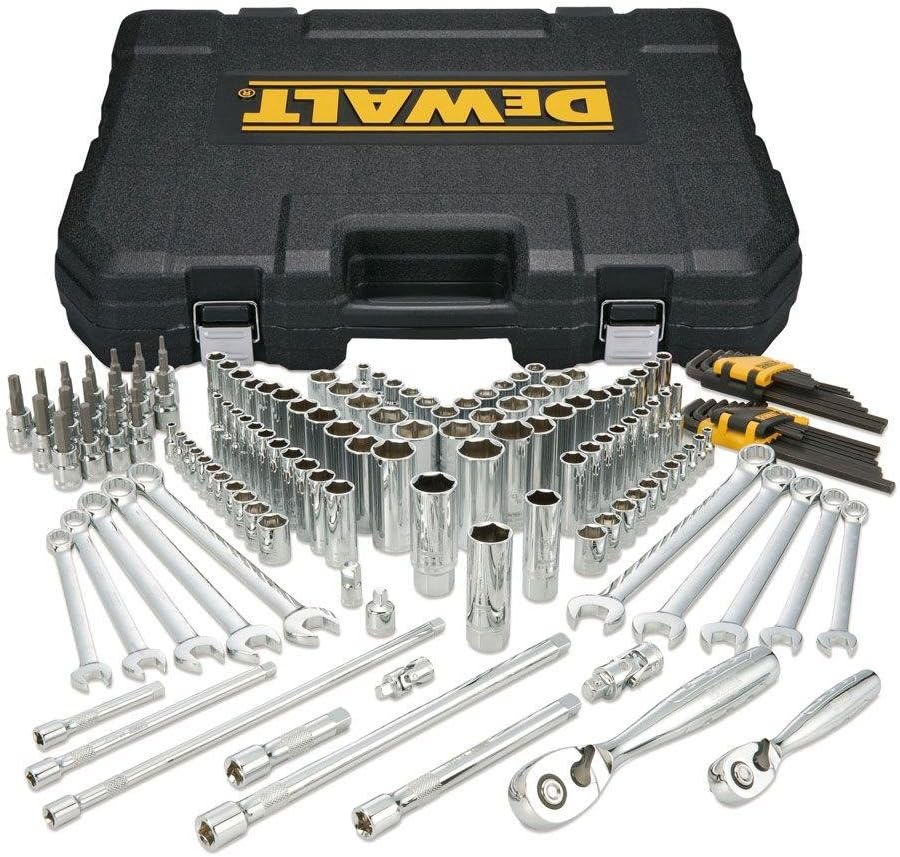 DEWALT Socket Set, 1/4-inch & 3/8-inch Drive, 156-Piece (DWMT72164)