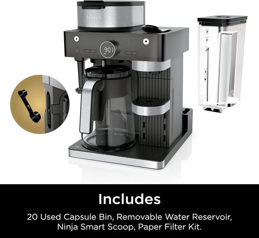 Ninja Espresso & Coffee Maker & Barista System, 3 Espresso Brew Styles,