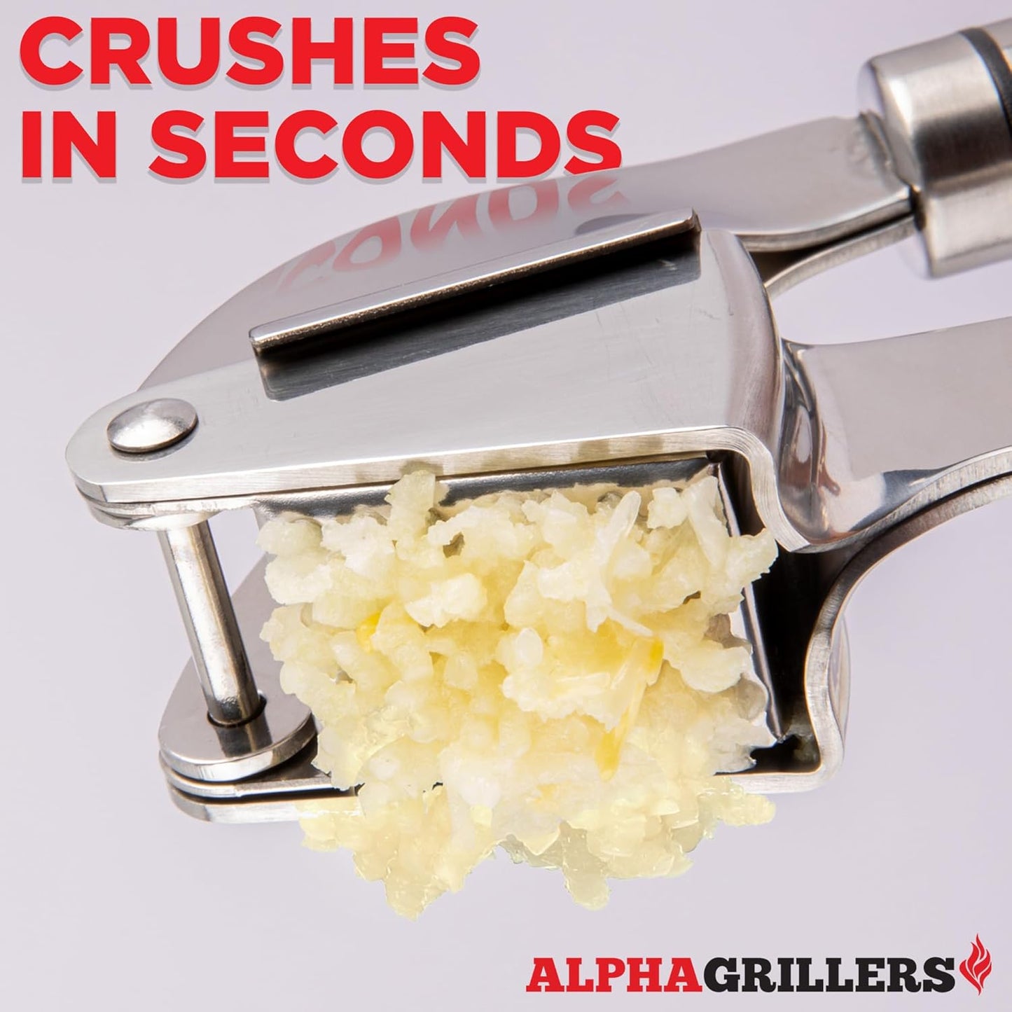 Garlic Press Stainless Steel - Professional Garlic Mincer and Crusher