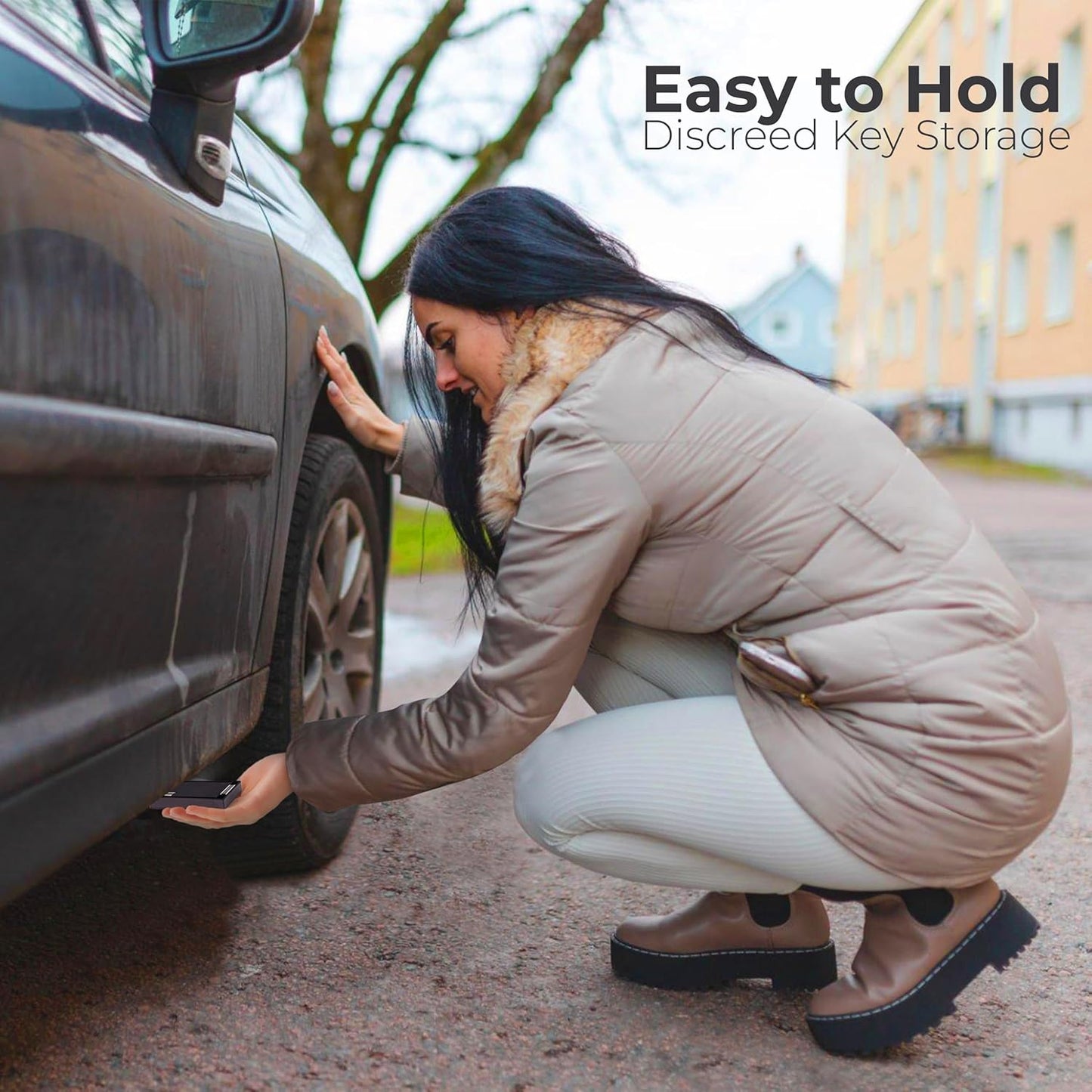 Hide A Key Magnetic Key Holder Under Car -