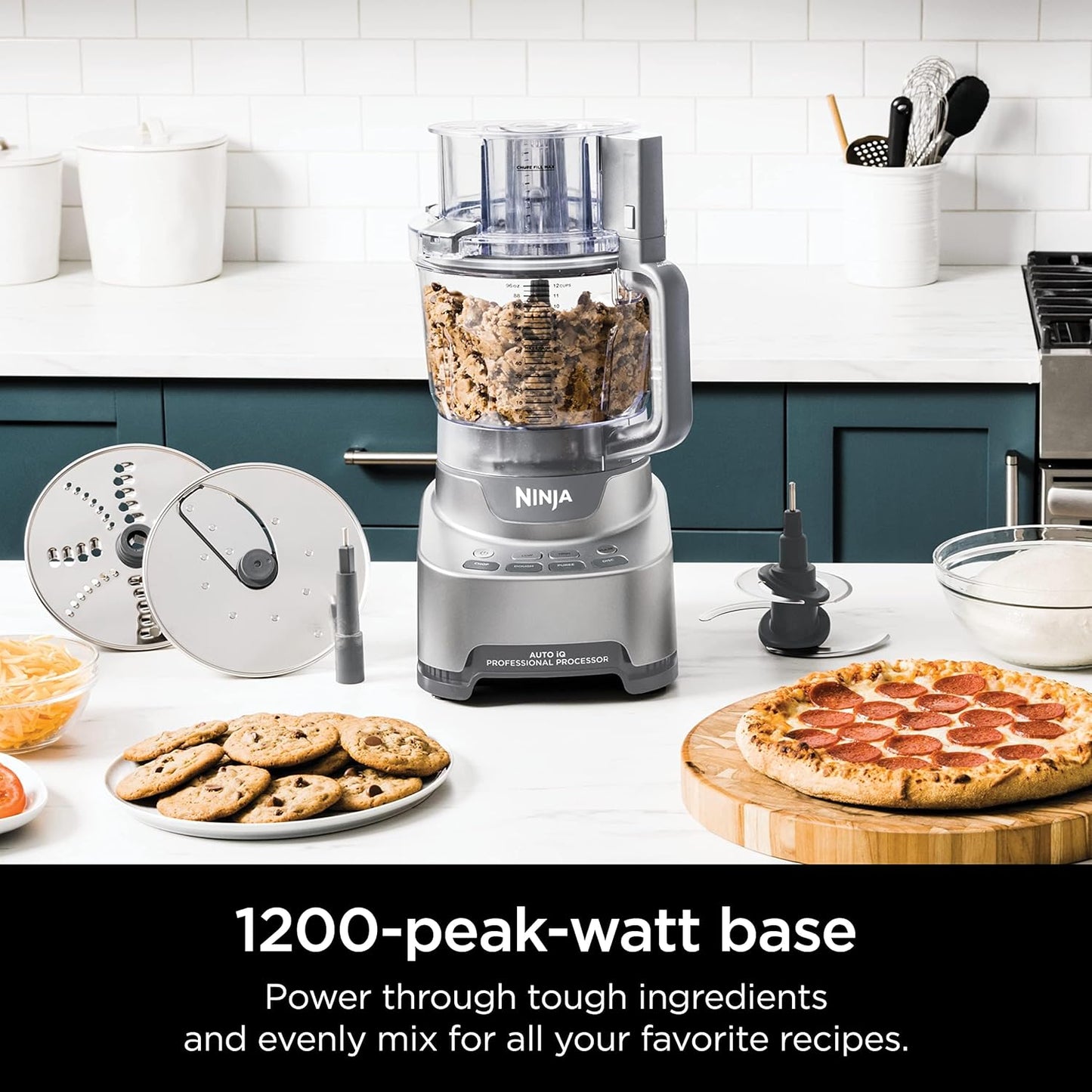Ninja Food Processor, Professional XL, 1200 Peak-Watts,