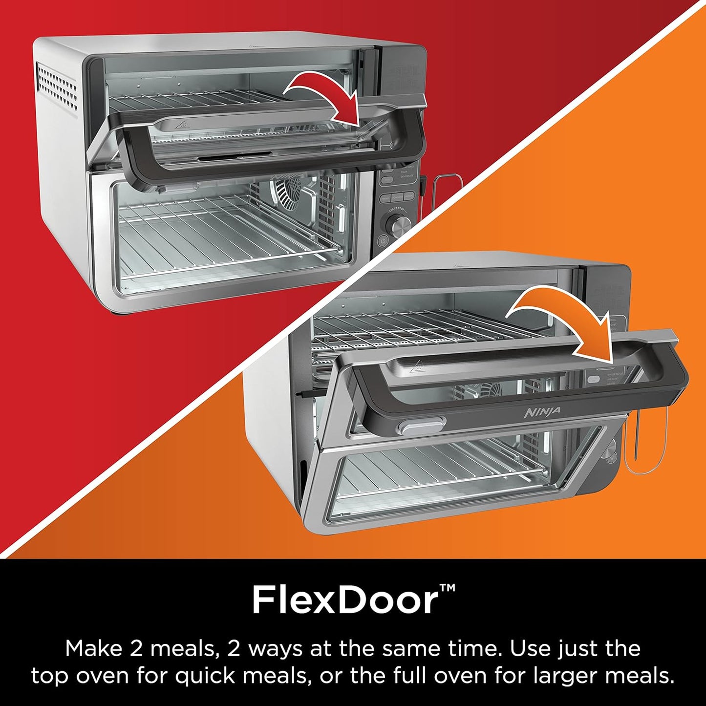 Ninja DCT451 12-in-1 Smart Double Oven with FlexDoor,