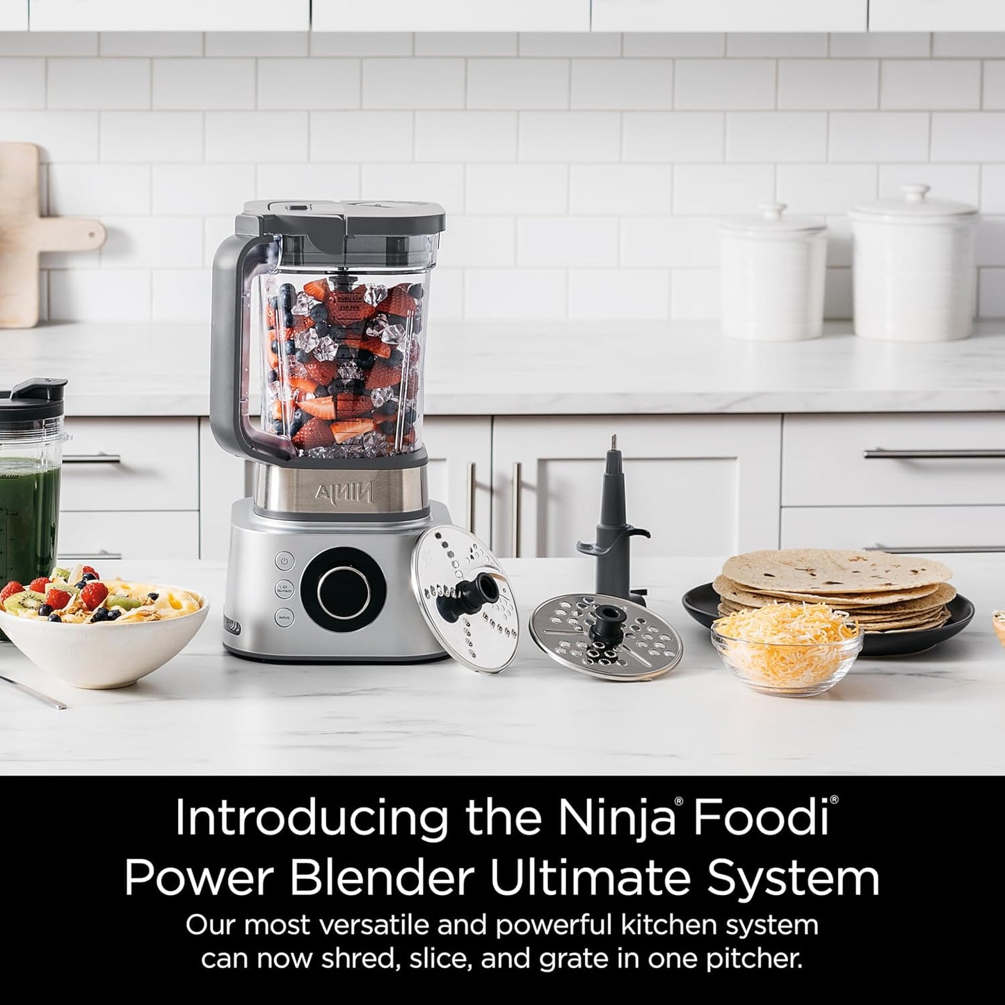 Ninja Blender & Food Processor Combo, Foodi Power Blender System for Smoothies,