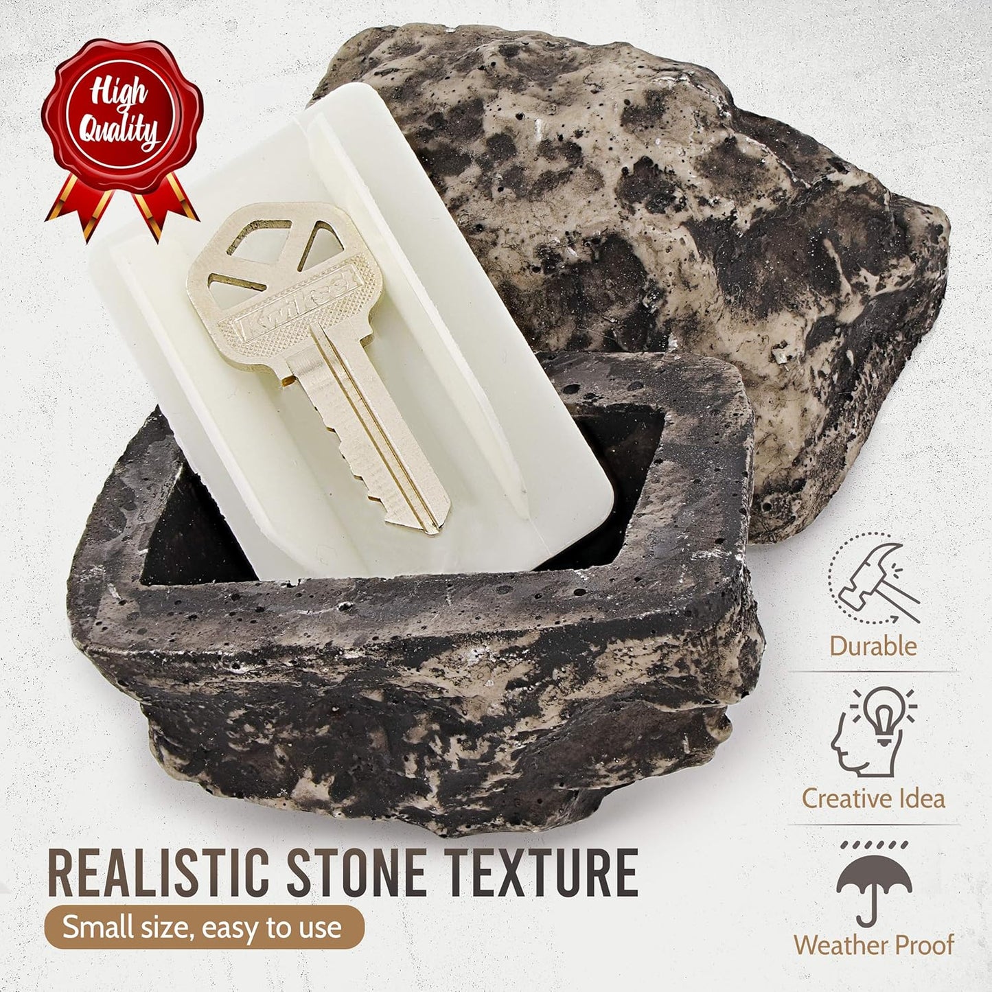 Ram-Pro 2Pc Hide-a-Spare-Key Fake Rock -