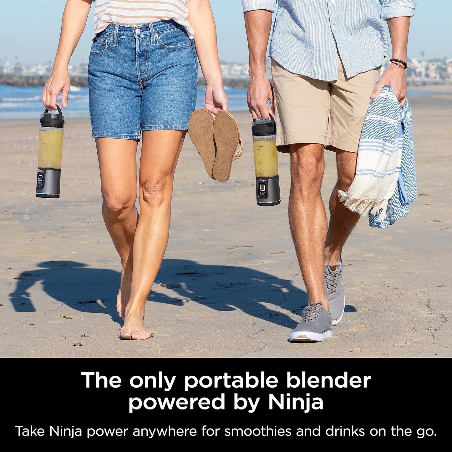 Ninja BC151BK Blast Portable Blender, Cordless, 18oz. Vessel, Personal Blender