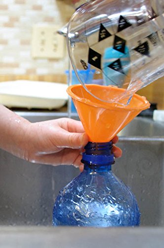 RAM-PRO 4-Piece All Purpose Wide-Mouth Bright Orange Plastic Funnel