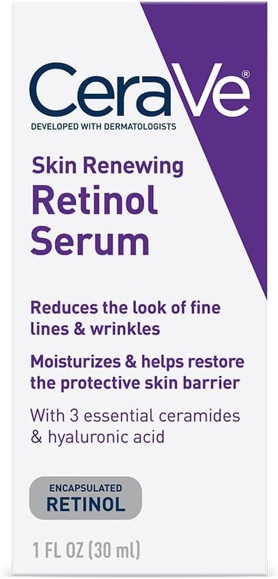 CeraVe Anti Aging Retinol Serum For Face, Encapsulated Retinol With Hyaluronic Acid