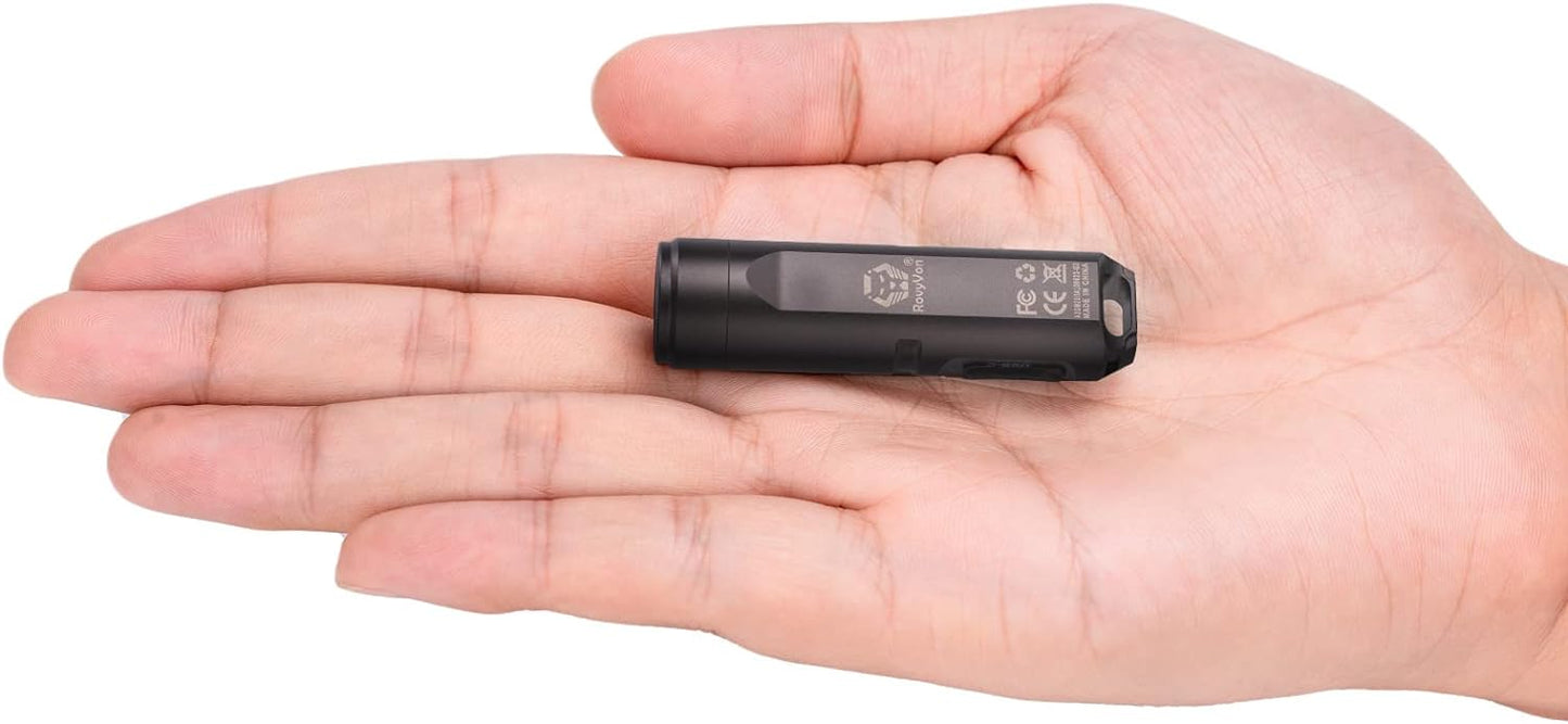 RovyVon Aurora A8 USB-C EDC Flashlight – 650 Lumens,