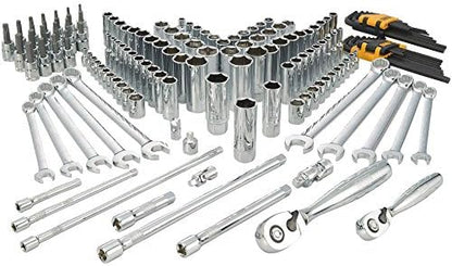 DEWALT Socket Set, 1/4-inch & 3/8-inch Drive, 156-Piece (DWMT72164)