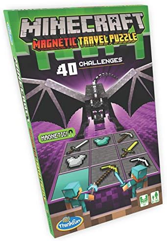 ThinkFun Minecraft Magnetic Travel Puzzle Logic Game