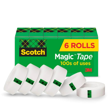 Scotch Magic Tape, Invisible, Home Office Supplies