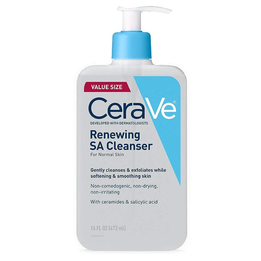 CeraVe Renewing Salicylic Acid Cleanser, Formulated With Hyaluronic Acid