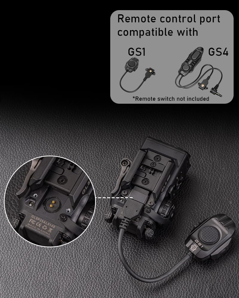 RovyVon GL5 Pro 4-in-1 Rail-Mounted Flashlight – 400 Lumens,