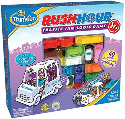 ThinkFun Rush Hour Junior - Classic Traffic Jam Logic Game