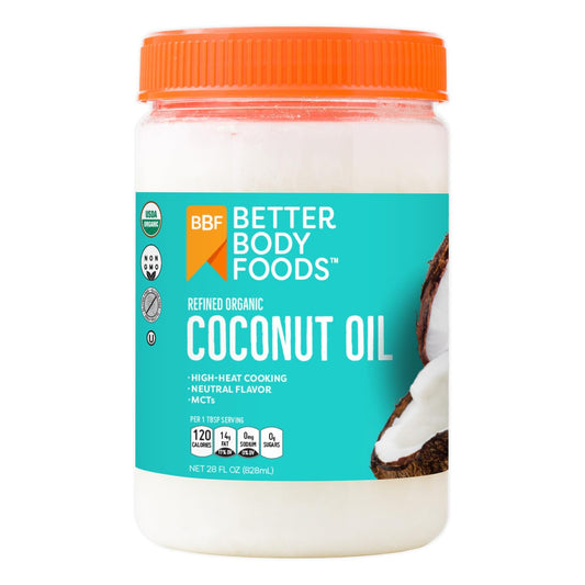 BetterBody Foods Organic Refined Coconut Oil,
