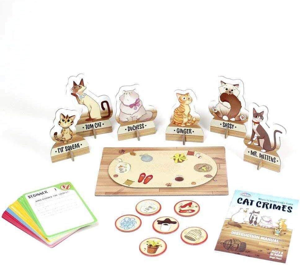 Think Fun Cat Crimes Brain Game and Brainteaser for Boys and Girls