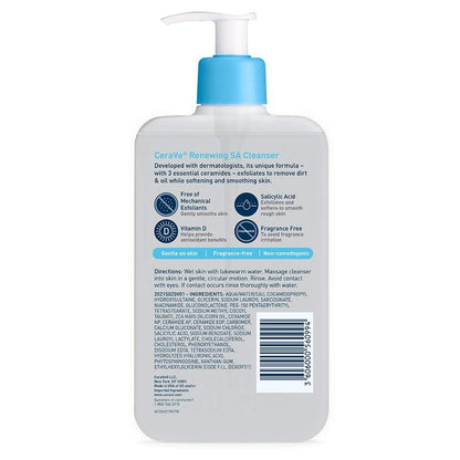 CeraVe Renewing Salicylic Acid Cleanser, Formulated With Hyaluronic Acid
