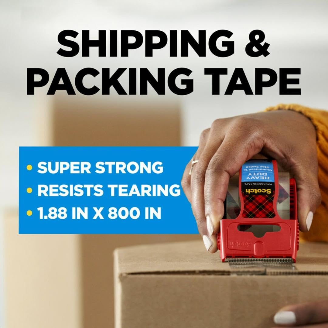 Scotch Heavy Duty Shipping and Moving Packing Tape,
