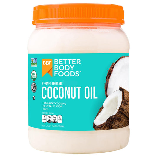 BetterBody Foods Organic Refined Coconut Oil,