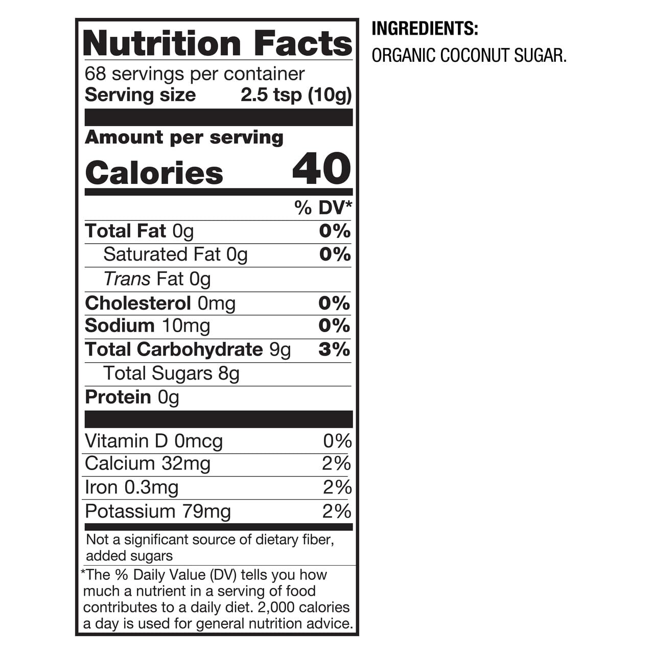 BetterBody Foods Organic Coconut Sugar,