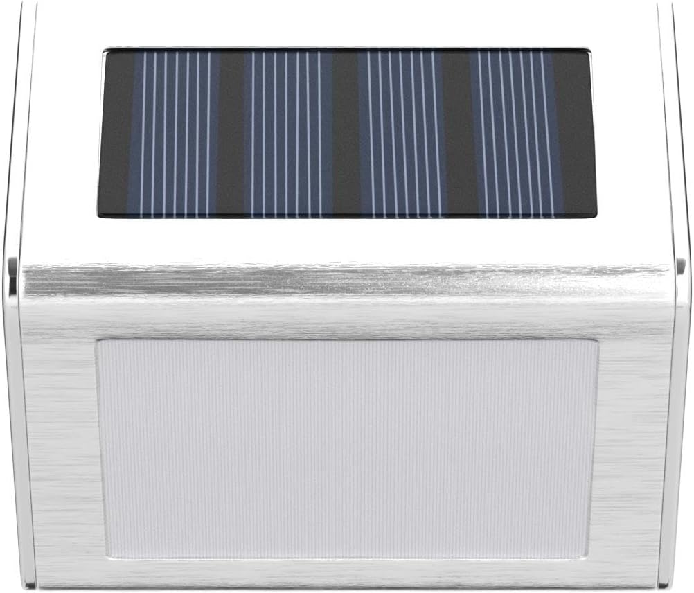 GIGALUMI 12 Pack Solar Fence Lights Outdoor,