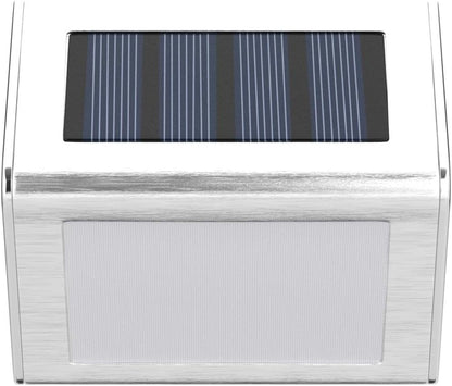 GIGALUMI 12 Pack Solar Fence Lights Outdoor,