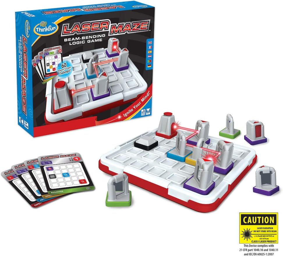 Think Fun Laser Maze (Class 1) Brain Game and STEM Toy for Boys and Girls Age 8