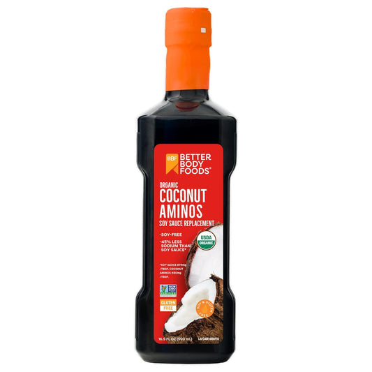 BetterBody Foods Organic Coconut Aminos, Soy Sauce Alternative,