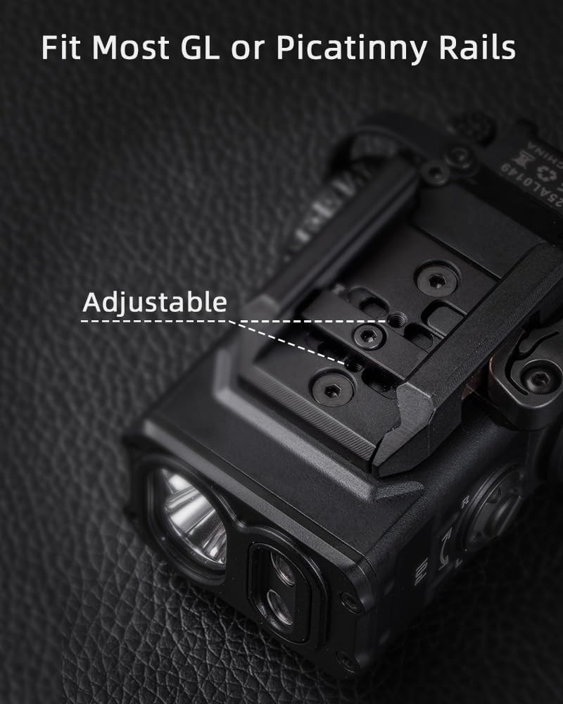 RovyVon GL5 Pro 4-in-1 Rail-Mounted Flashlight – 400 Lumens,
