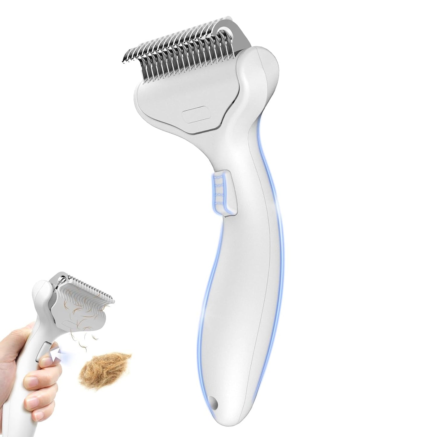 Undercoat Shedding Brush for Dogs & Cats – Professional Deshedding & Dematting Tool