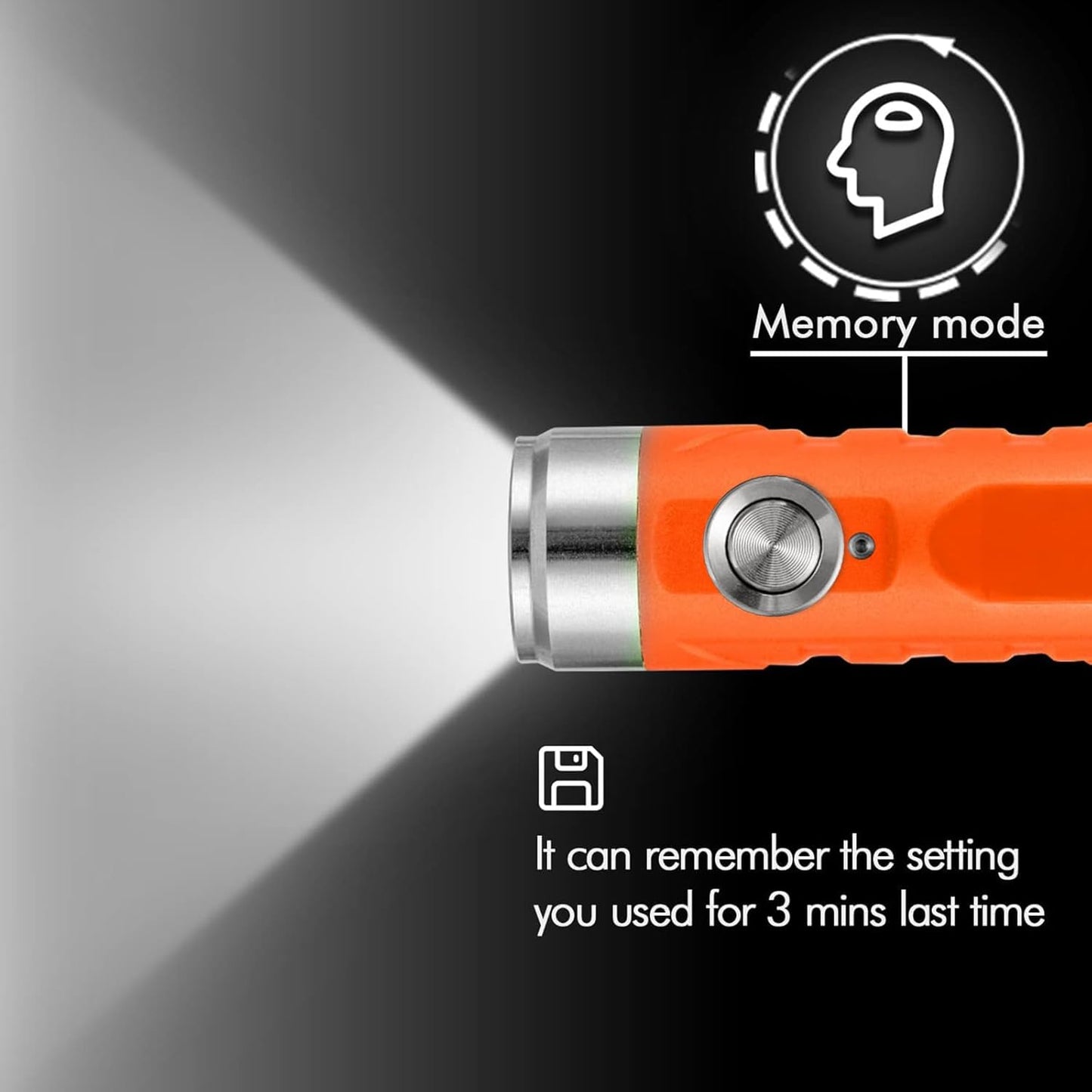 RovyVon A1 USB-C Rechargeable Keychain Flashlight – 650 Lumens,