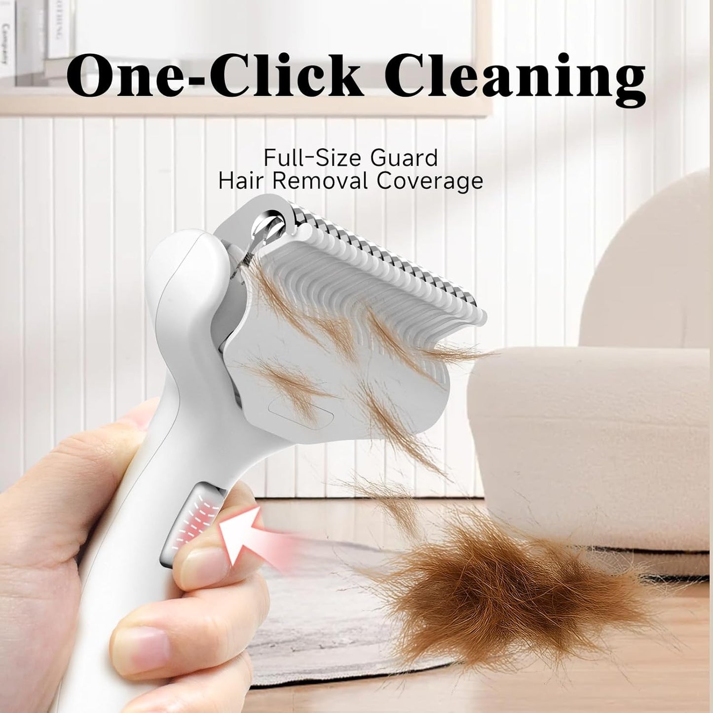 3-in-1 Pet Steam Brush Set – Grooming Comb with Spray, Defur Tool