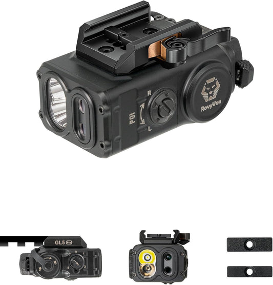RovyVon GL5 Pro 4-in-1 Rail-Mounted Flashlight – 400 Lumens,