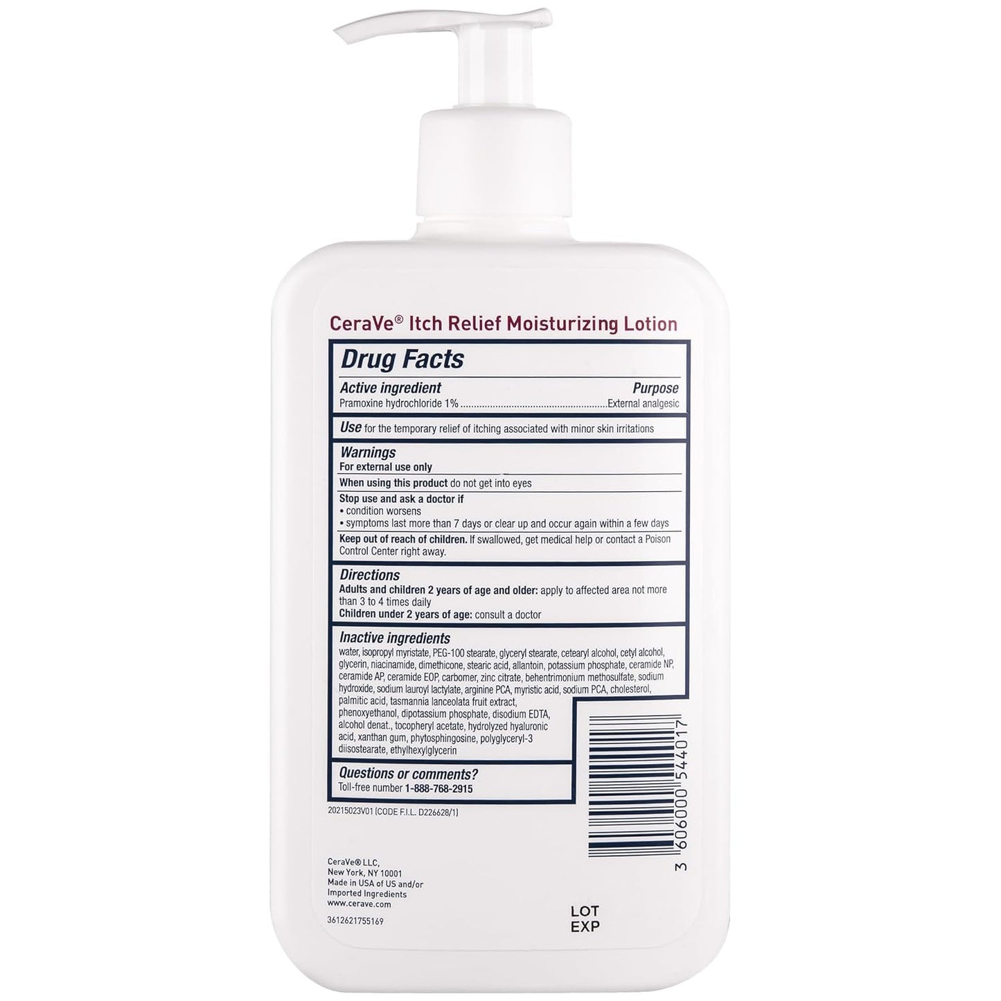 CeraVe Anti Itch Moisturizing Lotion with Pramoxine Hydrochloride