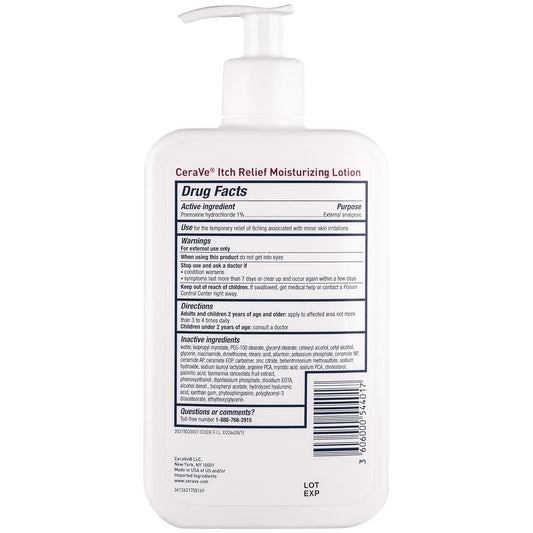 CeraVe Anti Itch Moisturizing Lotion with Pramoxine Hydrochloride