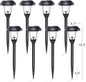 GIGALUMI 8 Pack Solar Pathway Lights, Solar Garden Lights Outdoor Warm White
