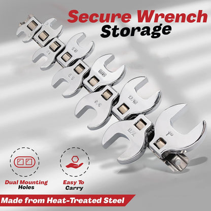 Crows Foot Wrench Set (SAE/Inch) Easily Access Hard-To-Reach Areas,