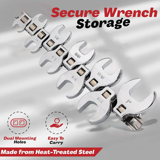 Crows Foot Wrench Set (SAE/Inch) Easily Access Hard-To-Reach Areas,