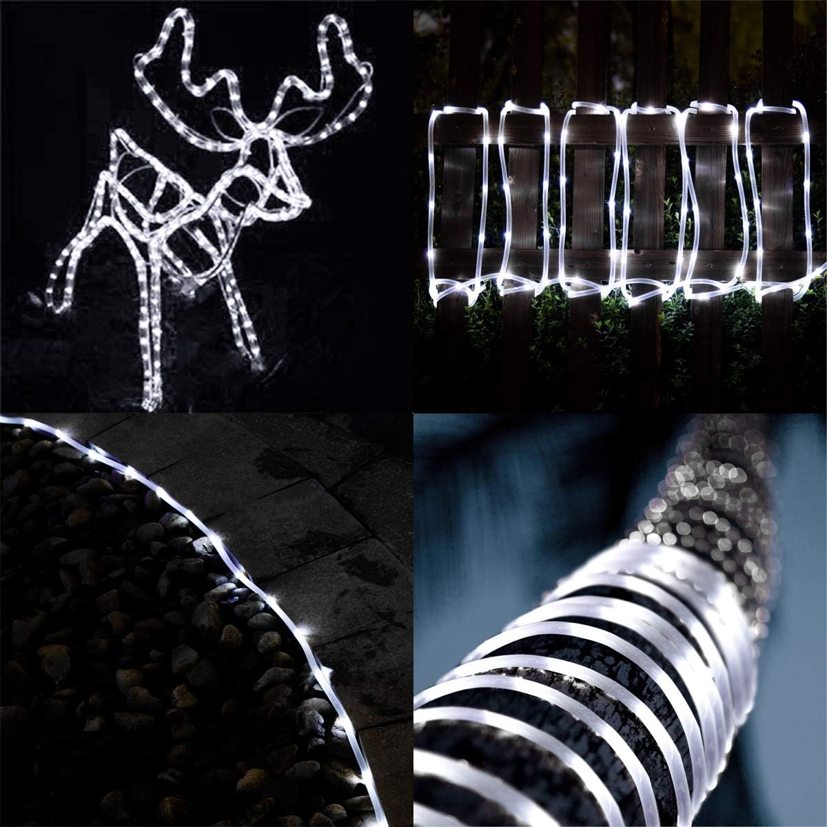 GIGALUMI 200 LEDs Solar Pool Lights for Above Ground Pools