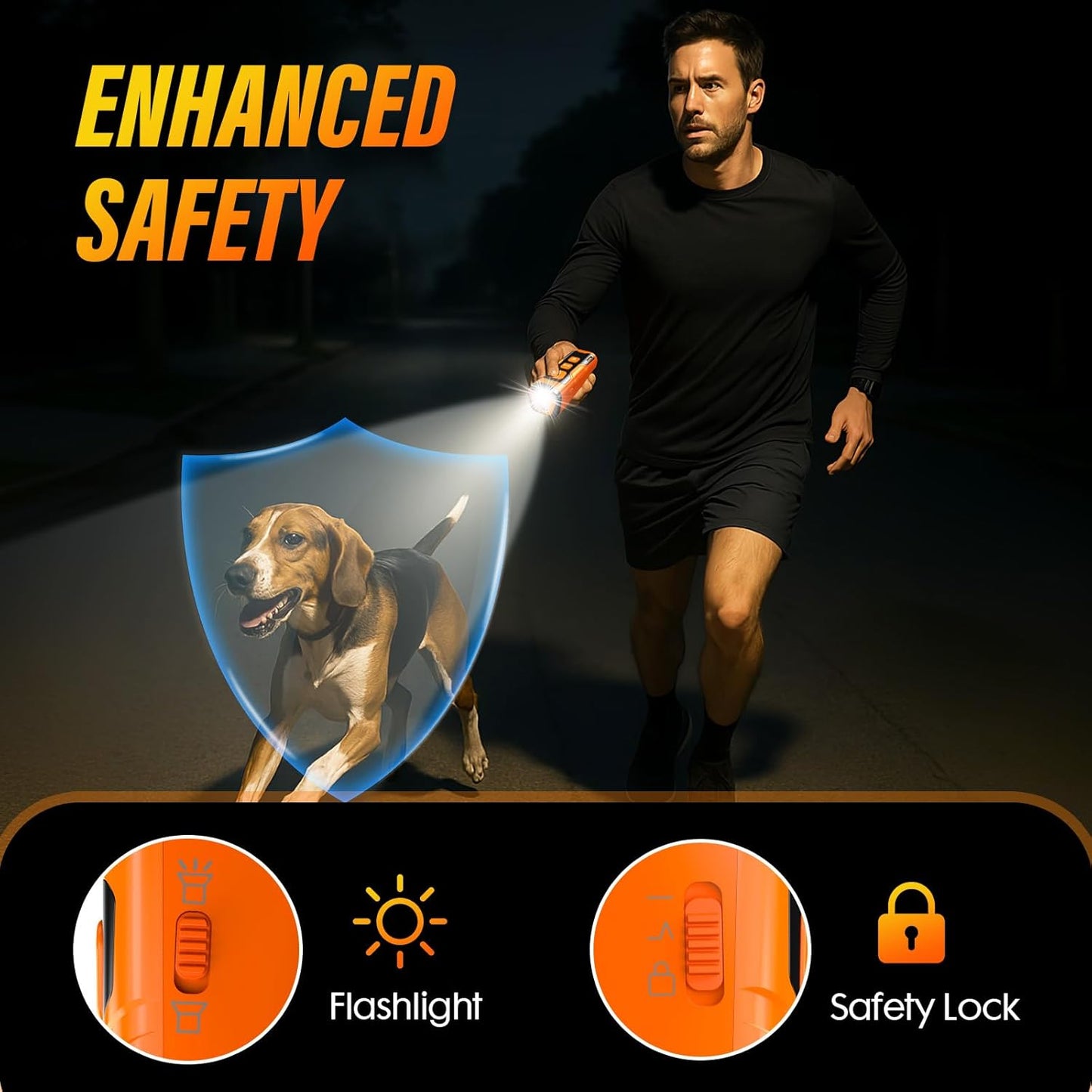 Ultrasonic Dog Bark Deterrent – 3X Anti-Barking with 6 Modes, 23 ft Range,