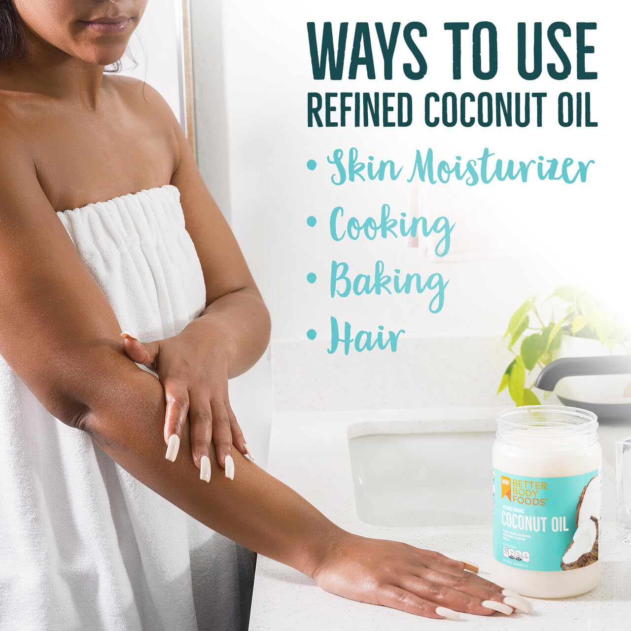 BetterBody Foods Organic Refined Coconut Oil,