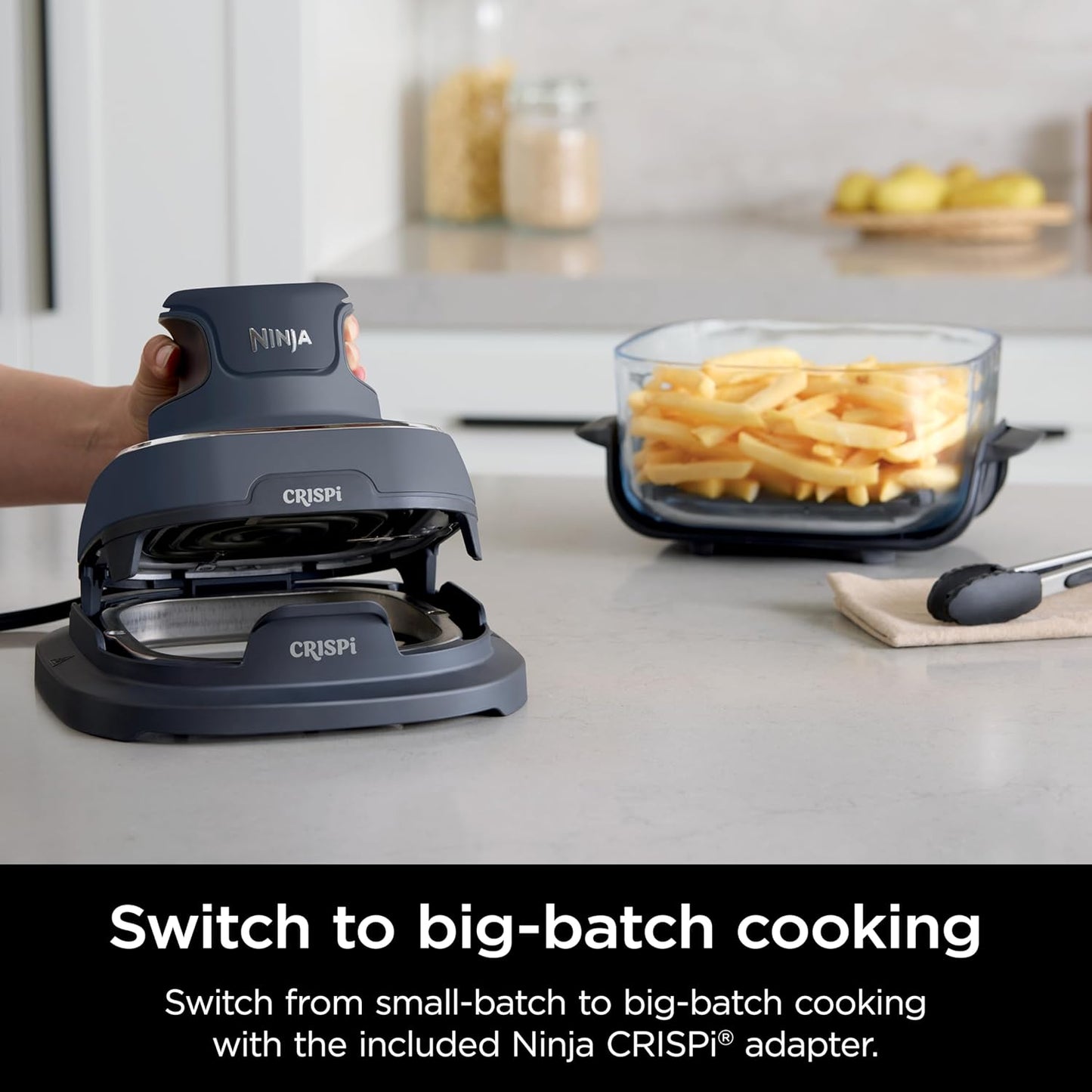 Ninja Crispi 4-in-1 Portable Glass Air Fryer Cooking SystemY