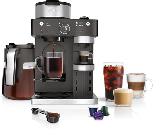 Ninja Espresso & Coffee Maker & Barista System, 3 Espresso Brew Styles,