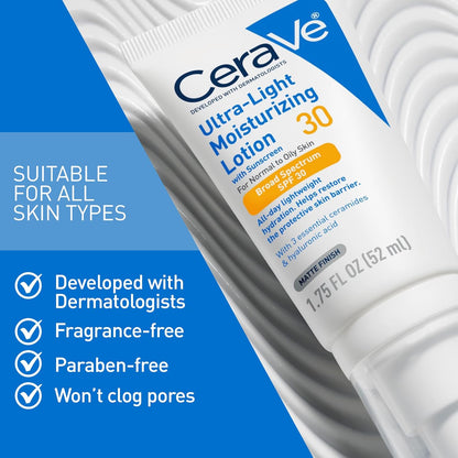 CeraVe Ultra-Light Moisturizing Lotion With SPF 30