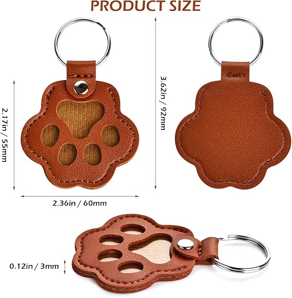 Cat & Dog Hair Keychain Set – 6pcs Cute Pet Hair Collector