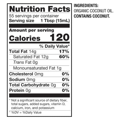 BetterBody Foods Organic Refined Coconut Oil,